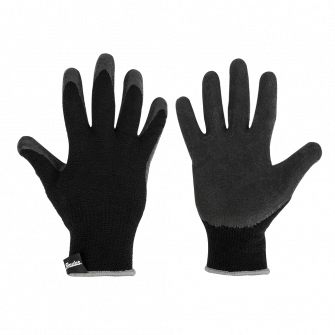 Rękawice ochronne TERMO GRIP BLACK lateks , rozmiar 9