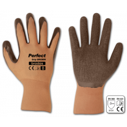 

 Rękawice ochronne PERFECT GRIP BROWN lateks, rozmiar 9

