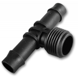 

 Trójnik GZ 1/2", 2x wtyk na wąż 13mm  - 2szt.

