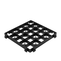 

 Kratka ogrodowa OPTIMAL GRID  czarna, wys. 30mm / 333x333mm

